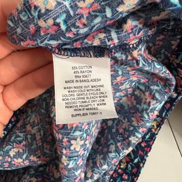 St John's Bay Plus Size Floral Blouse - Picture 8 of 11